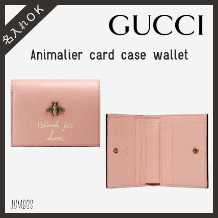 GUCCI Other Animal Patterns Leather Folding Wallet Logo 460185 A7M0T 5909 