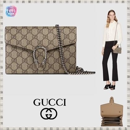 GUCCI Dionysus 2020 21AW Dionysus Gg Supreme Chain Wallet 401231KHNSN8642 