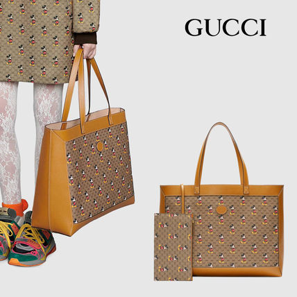 GUCCI 2020 SS Casual Style Blended Fabrics Street Style Collaboration A4 