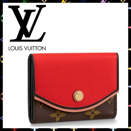 Louis Vuitton TUILERIES Monogram Canvas Plain Leather Folding Wallet