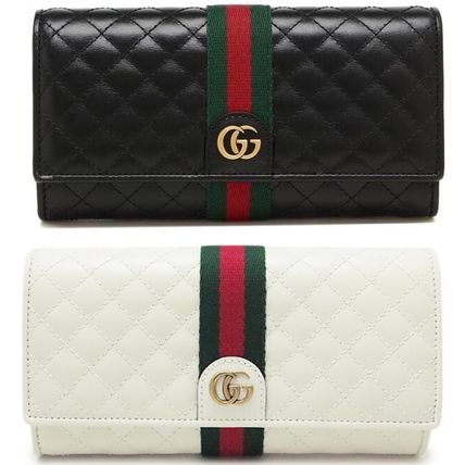 GUCCI Leather Logo Long Wallets 5364510YKBT1060 
