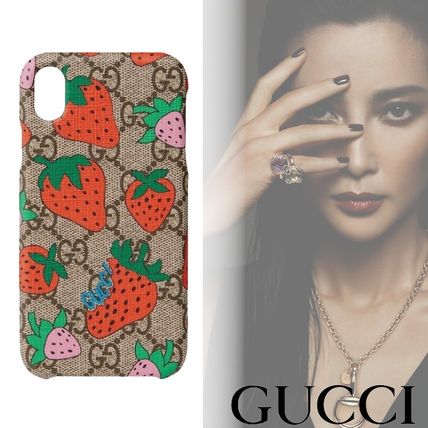 GUCCI 2020 SS Unisex iPhone XR Logo Smart Phone Cases 592944G3E0T 