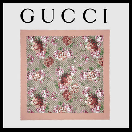 GUCCI Modal Silk Blooms Print Shawl 417424 3G856 9965 