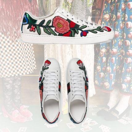 GUCCI 2019 SS Leather Low Top Sneakers 431917 A38G0 9064 