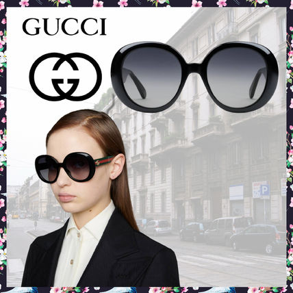 GUCCI 2020 SS Round Sunglasses With Web 623882 J1691 1012 