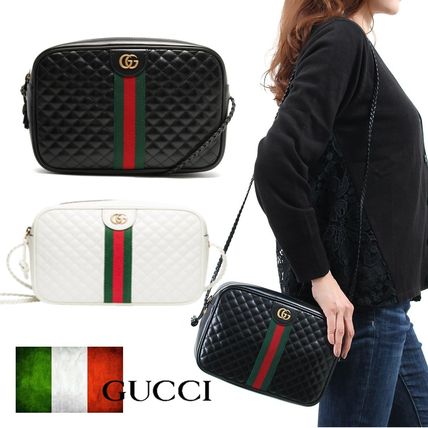 GUCCI 2019 SS Casual Style Leather Party Style Elegant Style Crossbody 