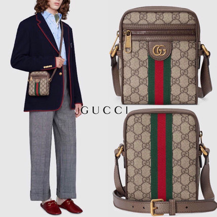 GUCCI Ophidia 2020 SS Stripes Casual Style Unisex Canvas Street Style Crossbody 