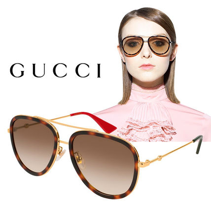 GUCCI Unisex Round Sunglasses GG0062S 012 