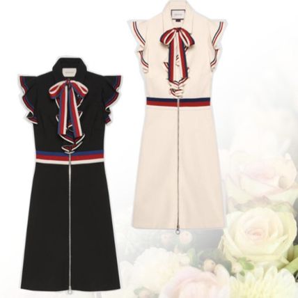 GUCCI Sylvie Sleeveless Plain Dresses 467 