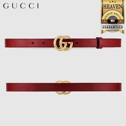 GUCCI GG Marmont 2020 SS Gg Marmont Leather Belt With Shiny Buckle