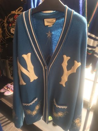 GUCCI 2018 19AW Flower Patterns Star Casual Style Wool Collaboration