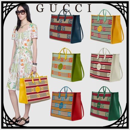 GUCCI 2020 SS Stripes Casual Style Unisex Blended Fabrics