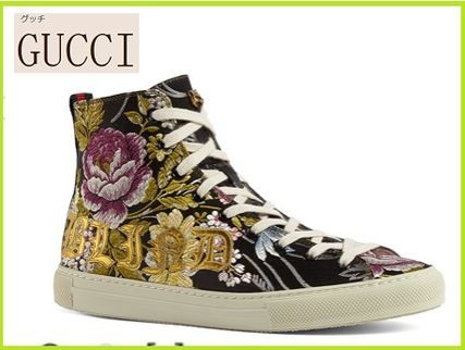 GUCCI Flower Patterns Low Top Sneakers 