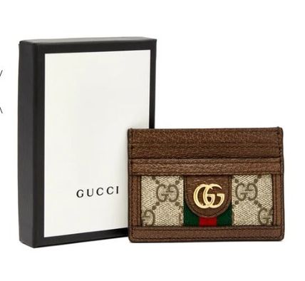 GUCCI Ophidia Monogram Logo Card Holders 1215877 