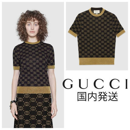 GUCCI 2019 20AW Wool Top With Gg Motif 554995 XKAHT 1815 