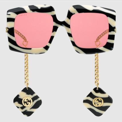 GUCCI 2020 SS Online Exclusive Square Sunglasses With Charms