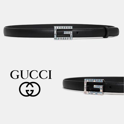 GUCCI 2020 SS Casual Style Leather Party Style Elegant Style Logo Belts 