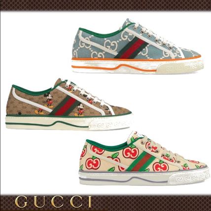GUCCI Rubber Sole Low Top Sneakers