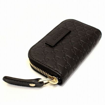 GUCCI Leather Long Wallet Coin Cases