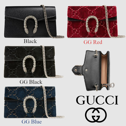 GUCCI Dionysus 2018 19AW Plain Leather Elegant Style Crossbody Shoulder Bags