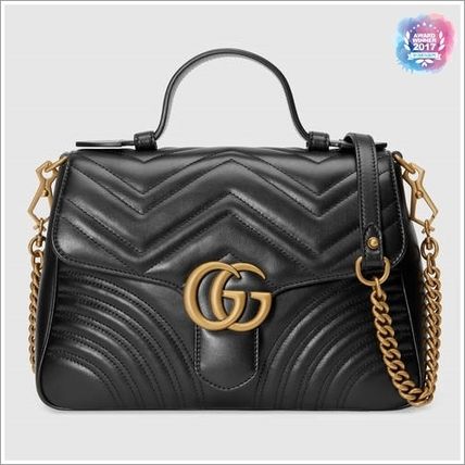 GUCCI GG Marmont 2019 SS Gg Marmont Small Top Handle Bag