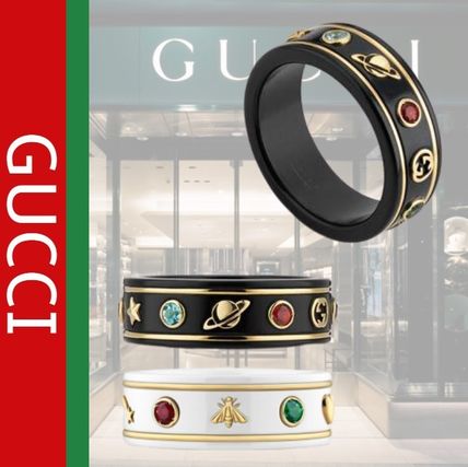 GUCCI 2020 21AW Icon Ring With Gemstones