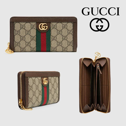 GUCCI Ophidia 2018 19AW Ophidia Gg Zip Around Wallet