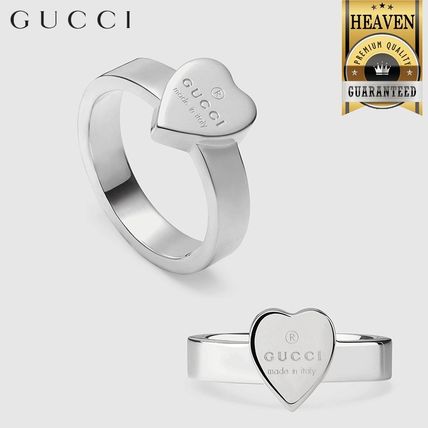GUCCI 2020 SS Heart Ring With Gucci Trademark