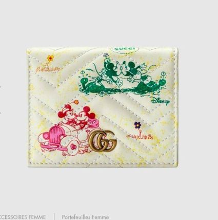 GUCCI GG Marmont 2020 SS Online Exclusive Disney X Gucci Gg Marmont Card Case Wallet
