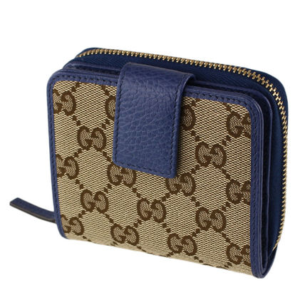 GUCCI 2020 SS Monogram Canvas Blended Fabrics Bi color Leather