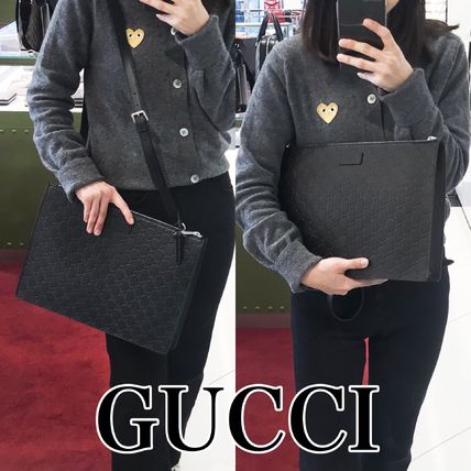 GUCCI Gucci Signature Leather A4 2WAY Leather