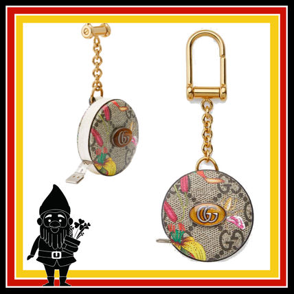 GUCCI Ophidia Flower Patterns Monogram Logo KeychainsBag Charms 