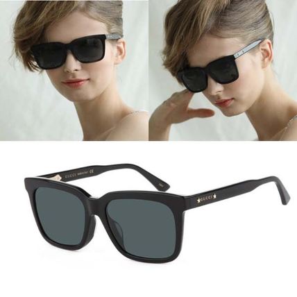 GUCCI Studded Street Style Oval Sunglasses