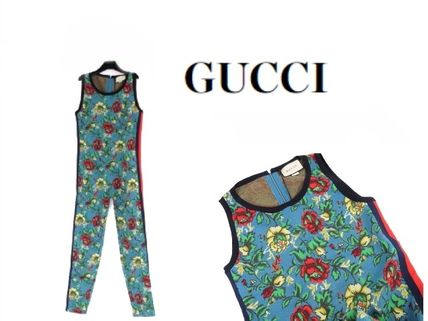 GUCCI GUCCI Flower Patterns Jump Suit Sleeveless