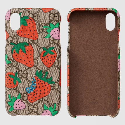 GUCCI GG Supreme 2019 20AW Monogram Unisex iPhone XR Logo Smart Phone Cases 