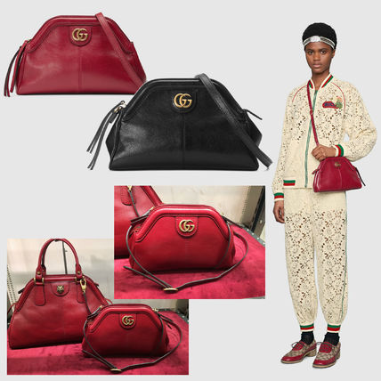 GUCCI RE BELLE 2019 SS Casual Style Plain Leather Crossbody Shoulder Bags