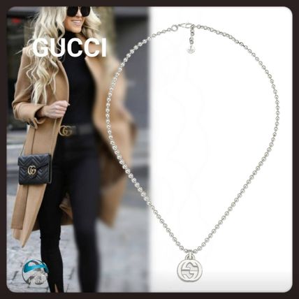 GUCCI Interlocking G Necklace In Silver