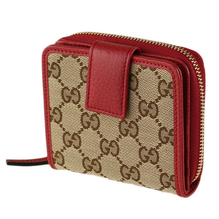 GUCCI 2019 20AW Monogram Canvas Blended Fabrics Bi color Leather