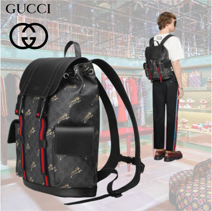 GUCCI 2020 SS Gucci Bestiary Backpack With Tigers