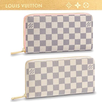 Louis Vuitton ZIPPY WALLET 2019 SS Other Plaid Patterns Leather Long Wallet Logo Long Wallets