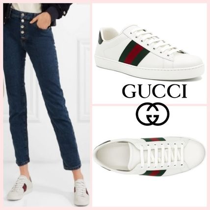 GUCCI Ace 2020 SS Casual Style Unisex Street Style Low Top Sneakers 