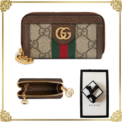 GUCCI Leather KeychainsBag Charms 