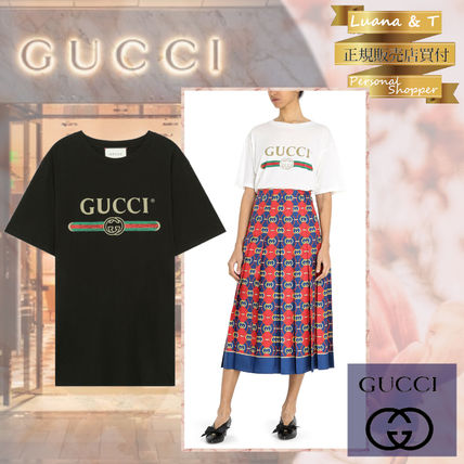 GUCCI 2019 20AW Oversize T Shirt With Gucci Logo