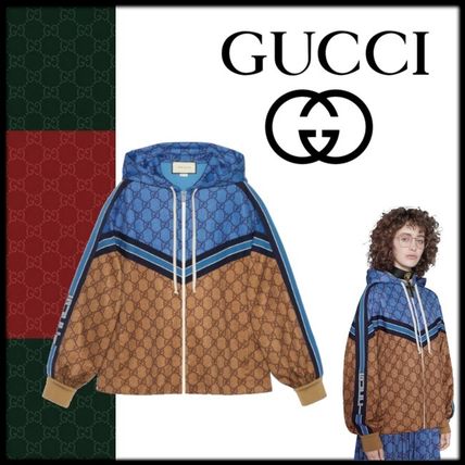 GUCCI 2019 20AW Casual Style Unisex Bi color Medium Logo Outerwear