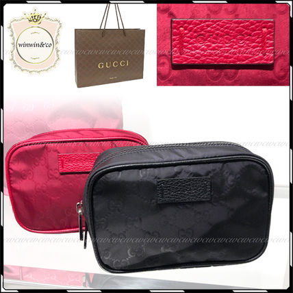 GUCCI Nylon Logo PouchesCosmetic Bags