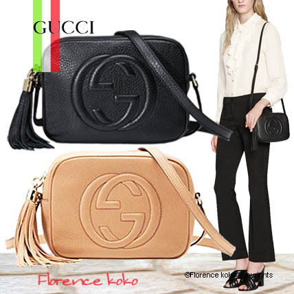 GUCCI Soho 2020 Cruise Calfskin Plain Elegant Style Crossbody Shoulder Bags