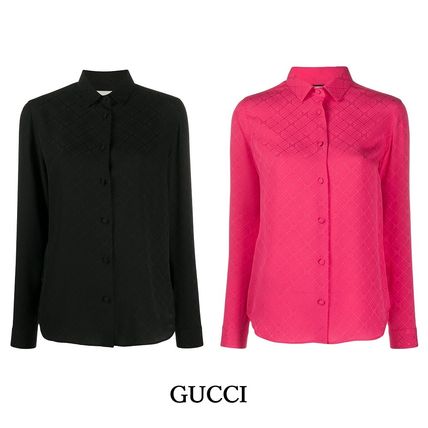 GUCCI 2020 SS WomenS Check Gg Silk Cr