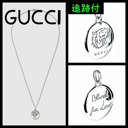 GUCCI Unisex Silver Elegant Style NecklacesPendants 