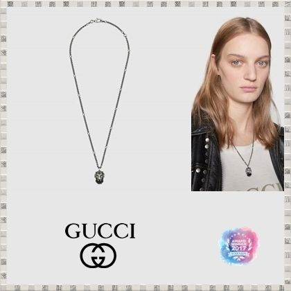 GUCCI 2020 SS Lion Head Necklace With Crystal