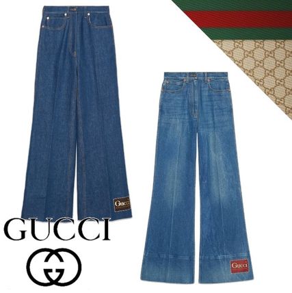 GUCCI 2020 SS Denim Plain Long Jeans